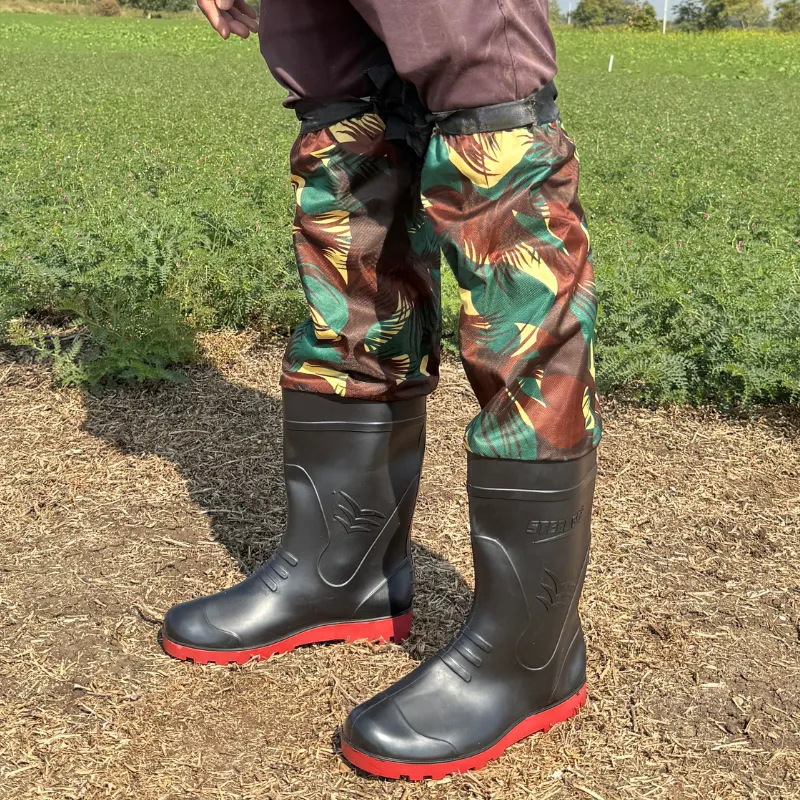 Agro-Kawach Farming Safety Boots | Waterproof Thigh Length | Snake Protection | Electric Shock Resistant | Mudproof Agricultural Boots