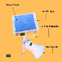 Solar Animal Repellent Light with Sound & Siren | 4 LED Red-Color Flash + 3 Speakers + 24–30Hr Battery | Auto Day Night Sensor | Covers 4–5 Acre Farm