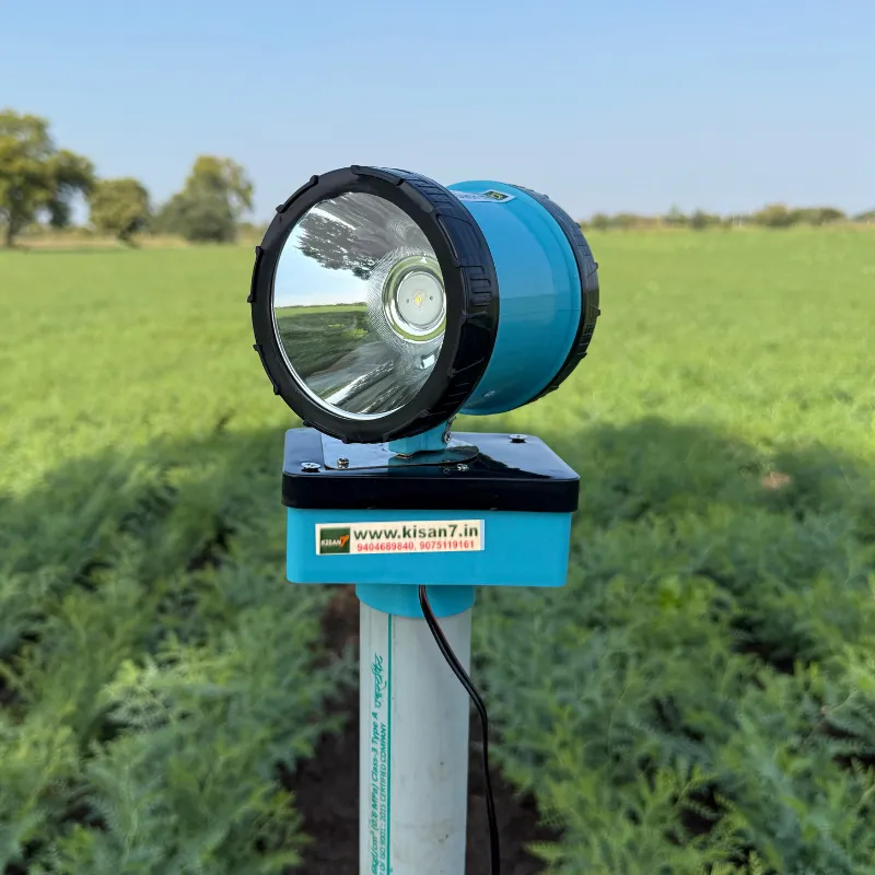 Shaktiman 2D AC Animal Repellent Light for Farms | 360° Rotating Dual Light | Covers 2.5–3 Acre