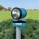 (NO Battery) Shaktiman 2D AC Animal Repellent Light for Farms | 360° Rotating Dual Light | Covers 2.5–3 Acre
