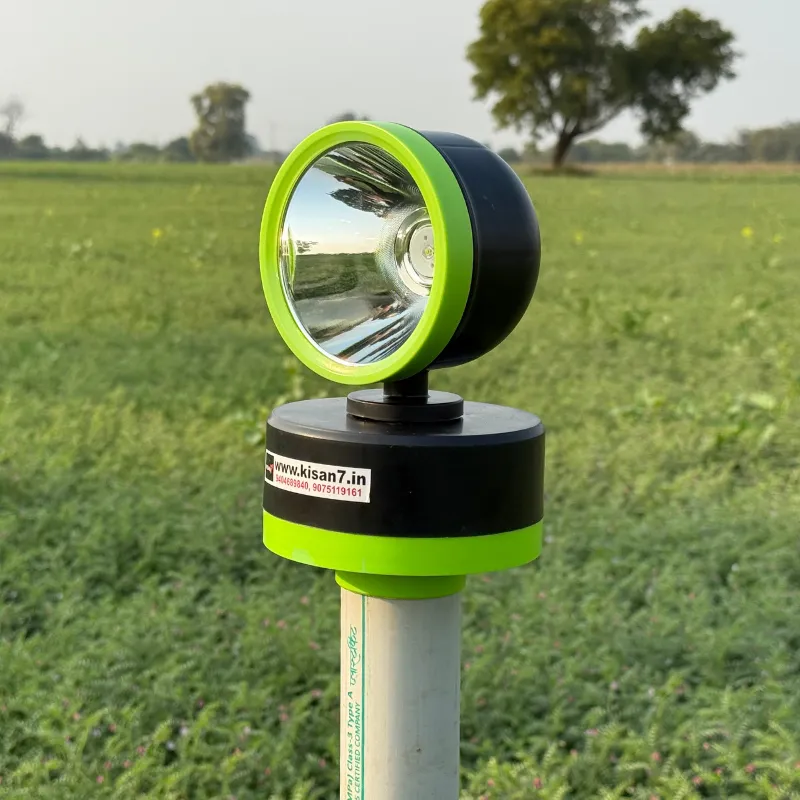 Shaktiman 1D DC Animal Repellent Light | 12Hr Backup | 360° Rotating | Long Range Farm Protection | 2 Modes