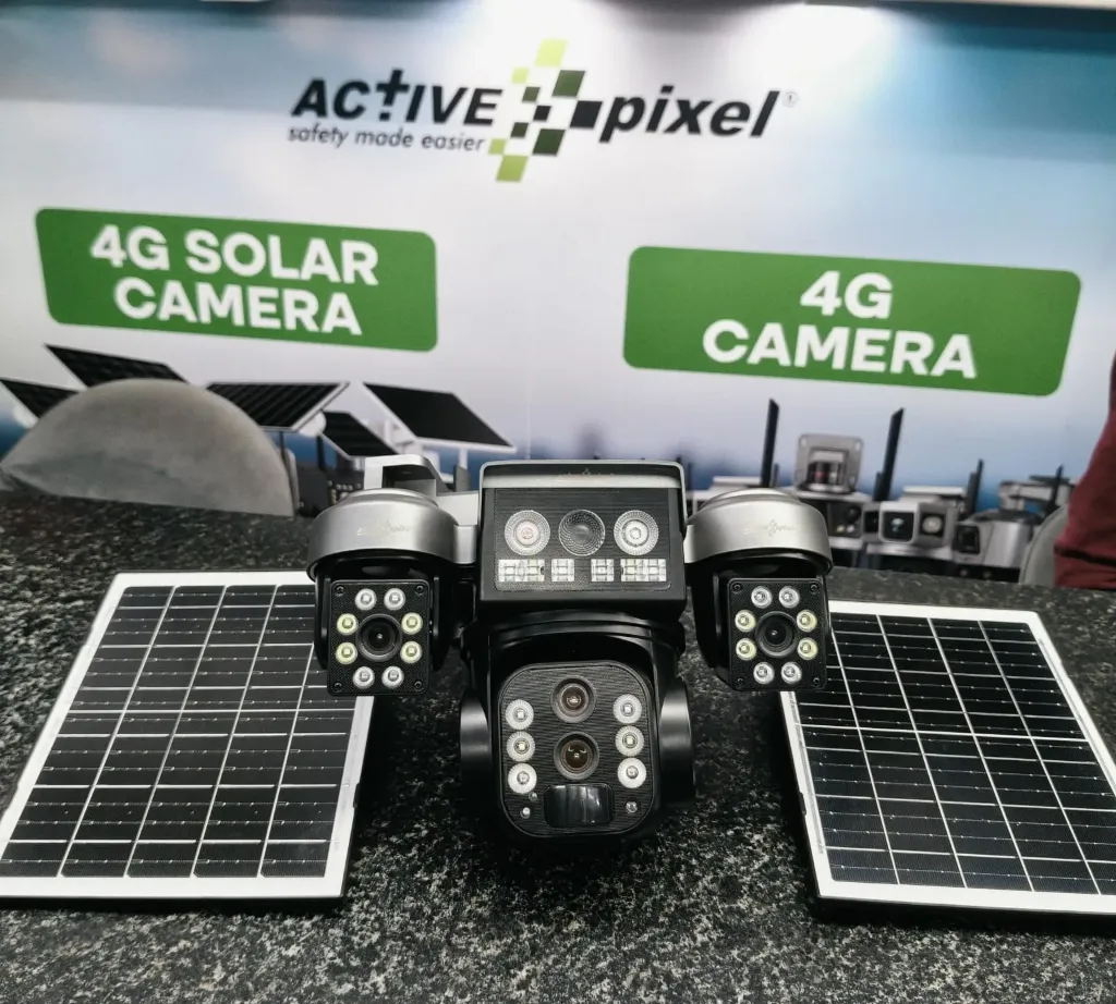 G16 4G Dual Solar Panel Triple Camera CCTV | 4MP Outdoor Security Camera with 10X Optical Zoom, 4G SIM, Color Night Vision & Two-Way Talk