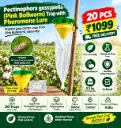 [Pack of 20] Cotton Leafworm Pheromone Lure with Funnel Trap | Pictinophora Gossypiella Pest Monitoring Trap for Cotton Crop